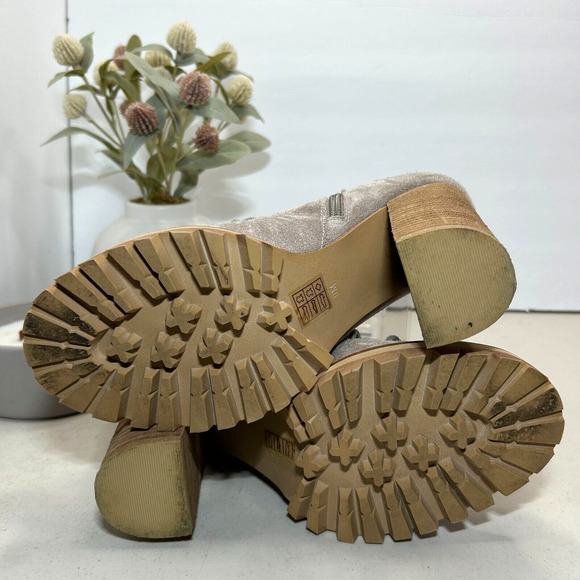 Jeffrey Campbell X Free People Cors Suede Lace Up Peep Toe Ankle Boots Women 9M - Picture 7 of 10